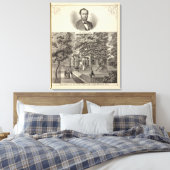 Verblijf van Dr. TG Chattle, Long Branch Canvas Afdruk (Insitu (Slaapkamer))