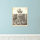 Verblijf van Dr. TG Chattle, Long Branch Canvas Afdruk (Insitu (Houten vloer))