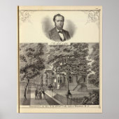 Verblijf van Dr. TG Chattle, Long Branch Poster (Voorkant)