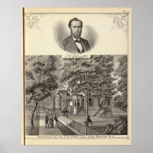 Verblijf van Dr. TG Chattle, Long Branch Poster