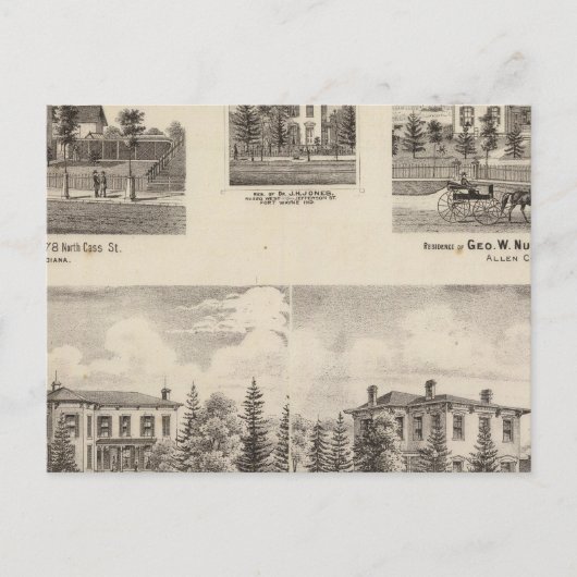 Verblijf van Henry Baker en anderen Briefkaart (Voorkant)