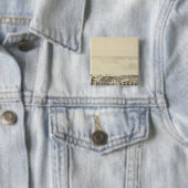 Verblijf van Isreal Cox, Ward Township Vierkante Button 5,1 Cm (In situ)