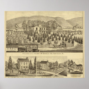Verblijf van J Sharp McDonald Sewickley Poster