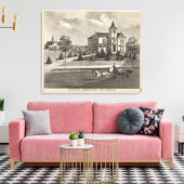 Verblijf van James G Gowdy, Toms rivier, NJ Canvas Afdruk (Insitu (Woonkamer))