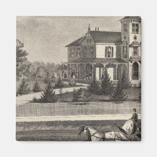 Verblijf van James G Gowdy, Toms rivier, NJ Magneet (Voorkant)