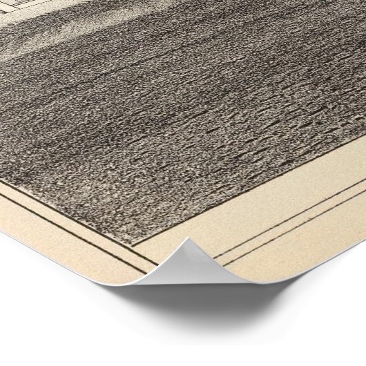 Verblijf van James G Gowdy, Toms rivier, NJ Poster (Hoek)