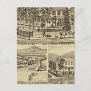 Verblijf van John A Warden Sewickley Briefkaart