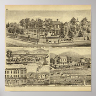 Verblijf van John A Warden Sewickley Poster