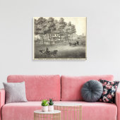 Verblijf van John S Rogers in Manasquan, NJ Canvas Afdruk (Insitu (Woonkamer))