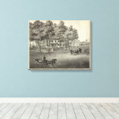Verblijf van John S Rogers in Manasquan, NJ Canvas Afdruk (Insitu (Houten vloer))