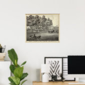 Verblijf van John S Rogers in Manasquan, NJ Poster (Thuiskantoor)