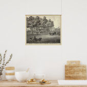 Verblijf van John S Rogers in Manasquan, NJ Poster (Keuken)