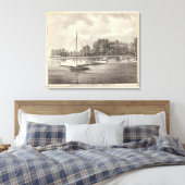 Verblijf van Joseph Francis, Toms rivier, NJ Canvas Afdruk (Insitu (Slaapkamer))