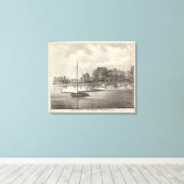 Verblijf van Joseph Francis, Toms rivier, NJ Canvas Afdruk (Insitu (Houten vloer))