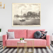 Verblijf van Joseph Francis, Toms rivier, NJ Canvas Afdruk (Insitu (Woonkamer))