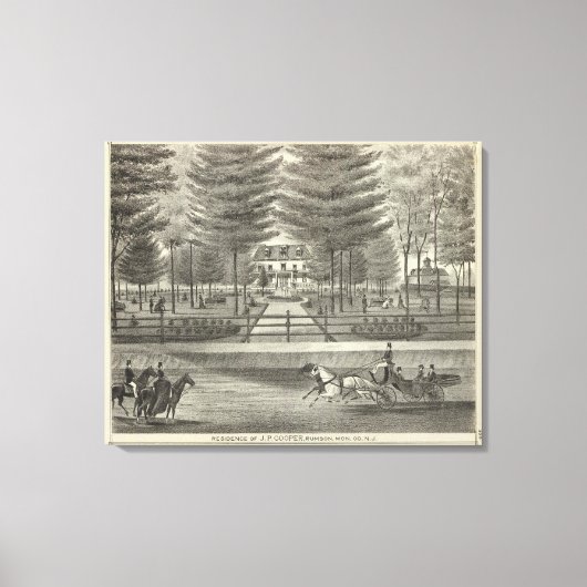 Verblijf van JP Cooper, Rumson New Jersey Canvas Afdruk (Voorkant)