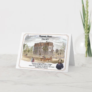 Verblijf van kolonel W.T. Nichols Kaart