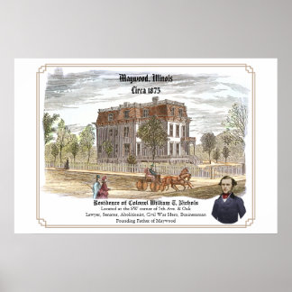 Verblijf van kolonel W.T. Nichols Poster