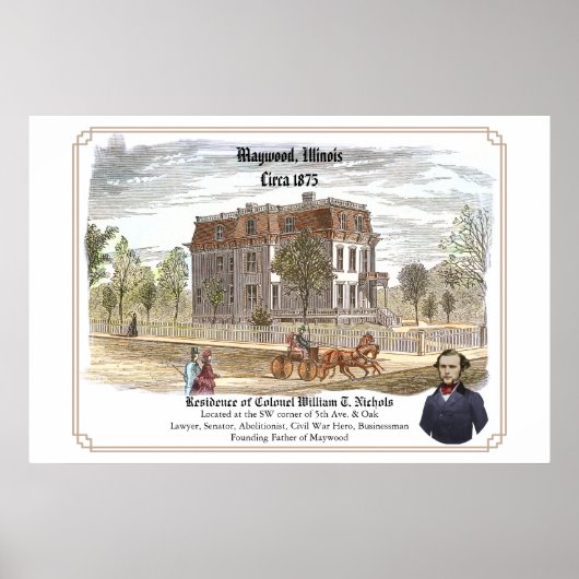 Verblijf van kolonel W.T. Nichols Poster (Voorkant)