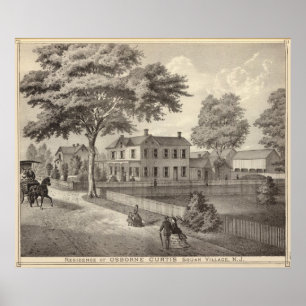 Verblijf van Osborne Curtis, Squan Village, NJ Poster