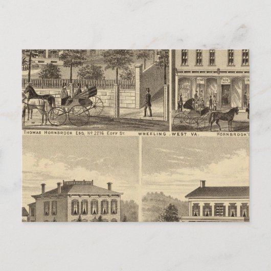 Verblijf van Thomas Hornbrook Briefkaart (Voorkant)