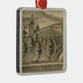 Verblijf van William Schrader Metalen Ornament (Rechts)