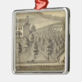 Verblijf van William Schrader Metalen Ornament (Links)