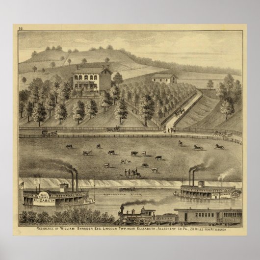 Verblijf van William Schrader Poster (Voorkant)