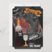 Verblijf voor de Fright Halloween Cocktail Party Kaart (Voorkant)