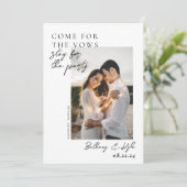 Verblijf voor de partijfoto sparen de Datum Kaart (Staand voorkant)