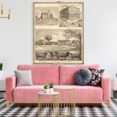 Verblijf West Liberty College Canvas Afdruk (Insitu (Woonkamer))