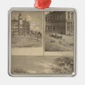 Verblijf West Liberty College Metalen Ornament (Voorkant)