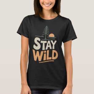 Verblijf Wild Adventure Natuur Freedom Outdoors T-shirt