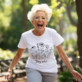 Verblijf Wild Floral Boho Line Art T-shirt