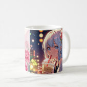 Verblijf Wild Floral Mok – Waterverf Peony & Cherr (Voorkant rechts)