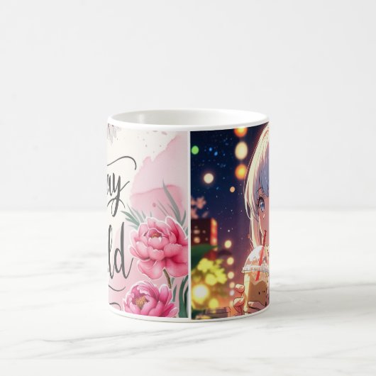 Verblijf Wild Floral Mok – Waterverf Peony & Cherr (Center)