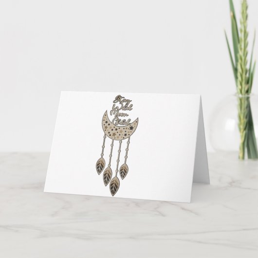 Verblijf Wild Moon Blank Kaart (Voorkant)