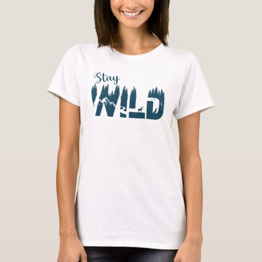 Verblijf Wilde Natuur T-Shirt (Voorkant)