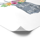 Verblijf Wilde Waterverf Antlers Poster (Hoek)