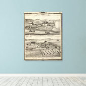 Verblijfplaats C Seiberling Canvas Afdruk (Insitu (Houten vloer))