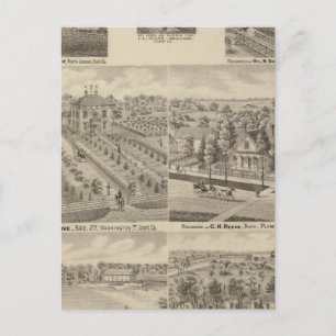 Verblijfplaats en fabriek van L & J Keller Briefkaart