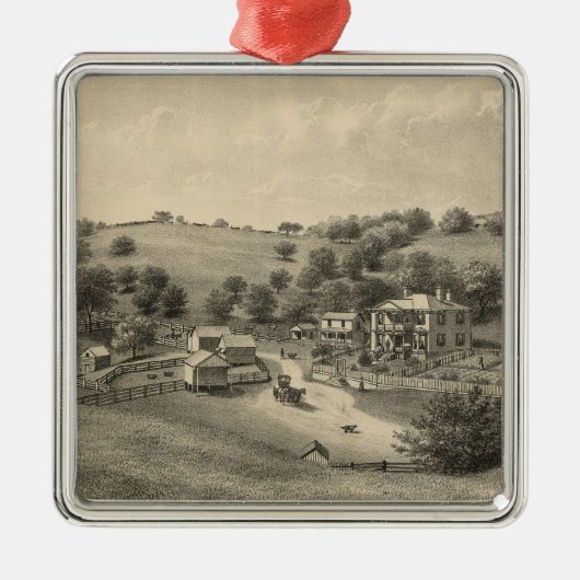Verblijfplaats Metalen Ornament (Voorkant)