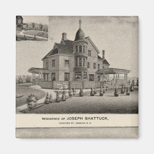 Verblijfplaats Shattuck, McLane Mills Magneet (Voorkant)