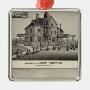 Verblijfplaats Shattuck, McLane Mills Metalen Ornament