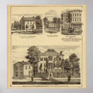 Verblijfplaats van dr. Joseph Shallcross Poster