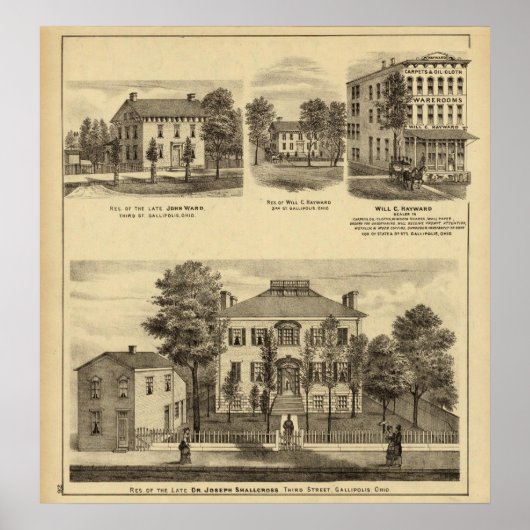 Verblijfplaats van dr. Joseph Shallcross Poster (Voorkant)