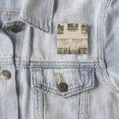 Verblijfplaats van Henry Baker e.a. Vierkante Button 5,1 Cm (In situ)