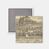 Verblijfplaats van WH Mooney Magneet (Voorkant / Achterkant)