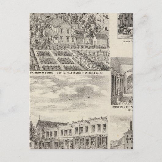 Verblijfplaats van wijlen Dr. Seth Hobbs Washingto Briefkaart (Voorkant)