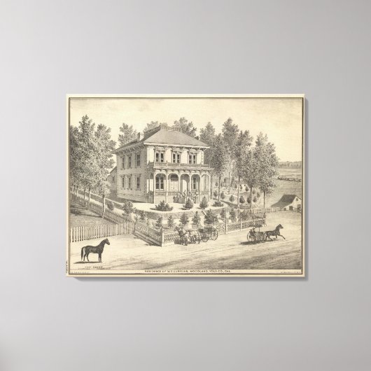 Verblijfplaats, Woodland Canvas Afdruk (Voorkant)